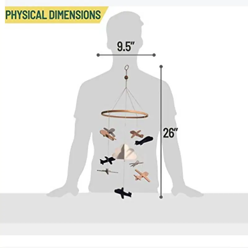 Мобиль для детской кроватки Сорель и папоротник-звездный лесной ночной детский