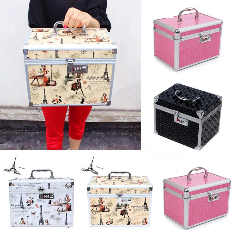 Extra Large Портативный косметический Красота случае макияж коробка для хранения Carry