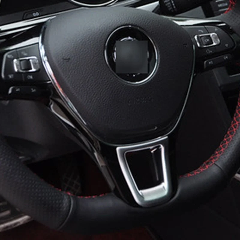 Чехол рулевого колеса автомобиля ABS украшение для VW GOLF 7 GTi MK7 POLO 2014 2015 Passat B72015 B8 Jetta