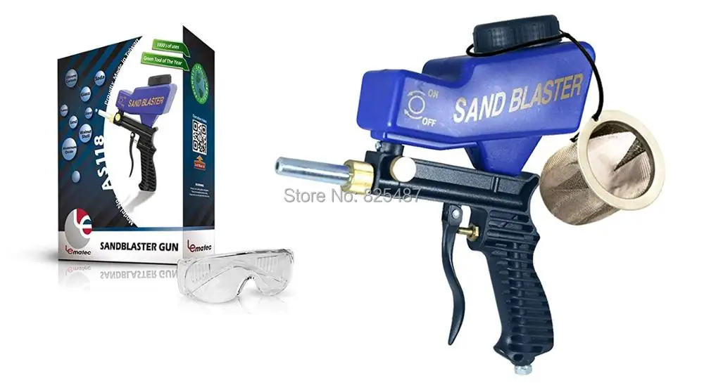 

LEMATEC Air Sandblaster Gun for Remove Rust Paint Dirt Portable Sand Blaster Gun Sodablasting Air Tools Free shipping