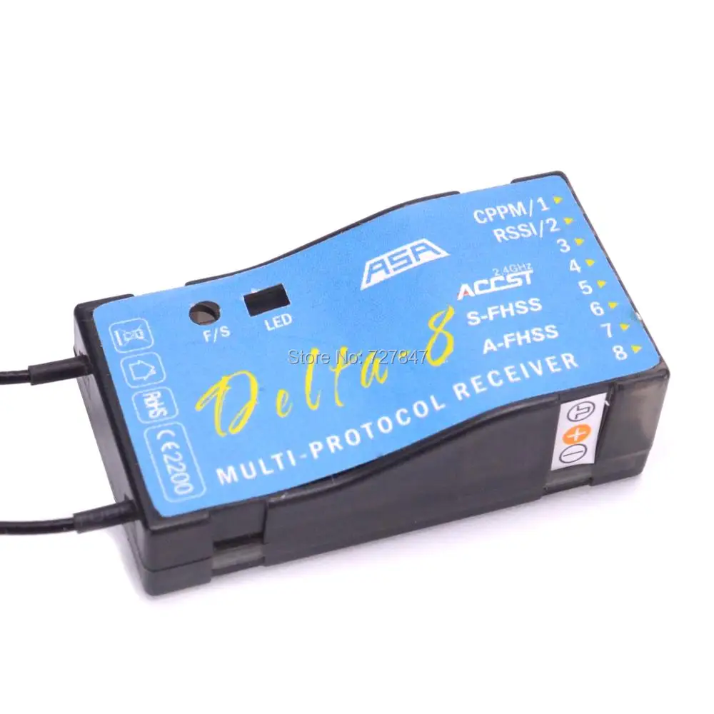 Оригинальный FrSky Delta-8 2 4G ACCST FHSS/A FHSS 8CH приемник совместим с Hitec | Игрушки и хобби