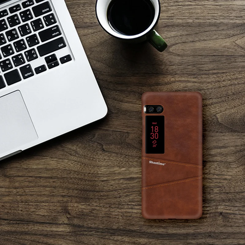 Роскошный винтажный кожаный чехол для Meizu Pro 7 телефона Plus из искусственной кожи с