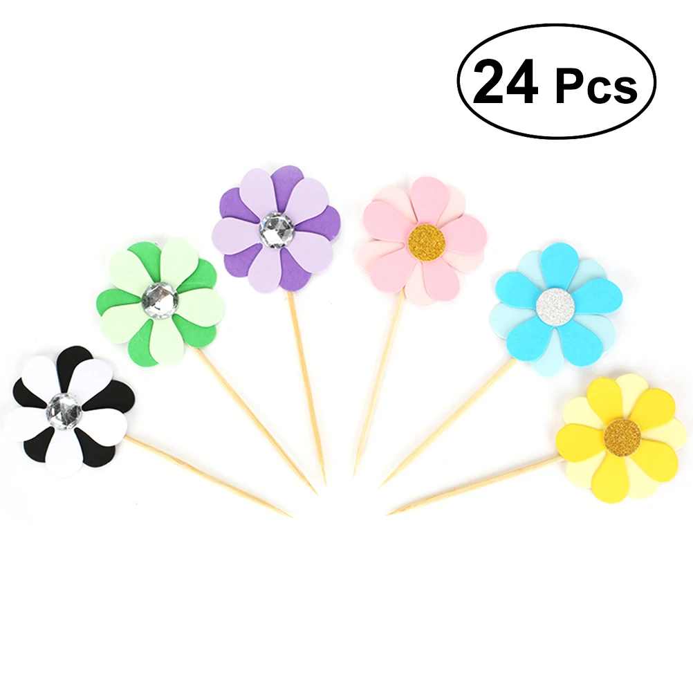 24 шт. декоративные обложки для вечерние шения цветов|Зубочистки| |