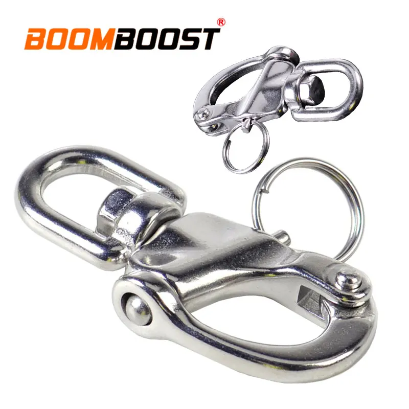 Yacht Sailing For Marine Architectural Quick Release Heavy Duty Hook Eye Shackle Anchor Chain D Ring 316 Stainless Steel Swivel |