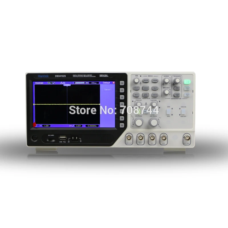 Hantek 2 in1 цифровой осциллограф DSO4072S DSO4102S DSO4202S 70 МГц 100 200 2CH 1GSa + Натяжной канат длиной