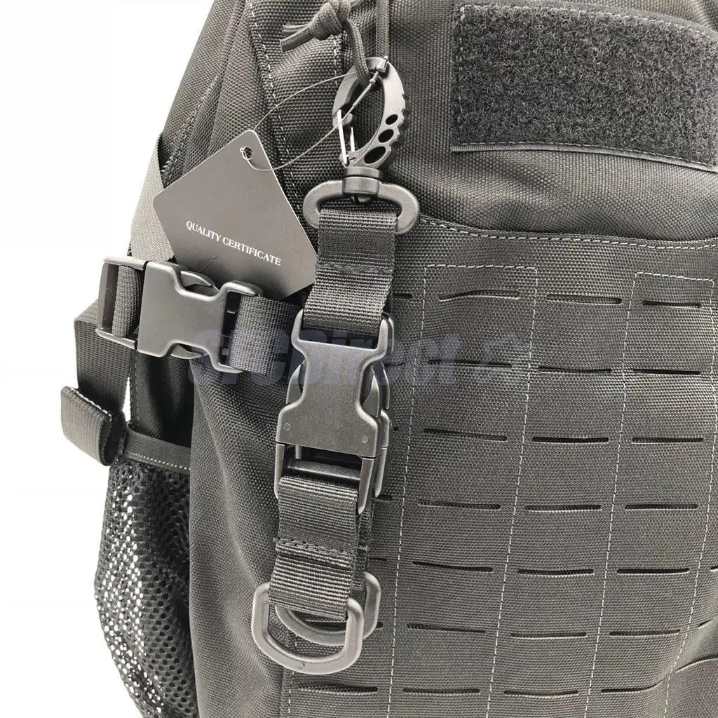 Nylon Molle Bags Webbing Strap Buckle Belt Clip Swivel Snap Hook Carabiner Side Release for Backpacks | Спорт и развлечения
