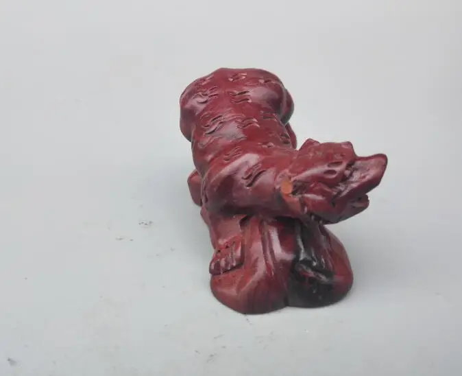 Китайская Домашняя Коллекция ручной работы резьба по дереву маленькая статуя