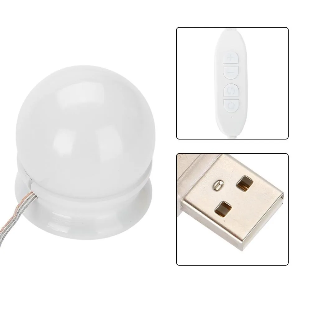 Макияж зеркало тщеславие светодиодный свет наборы ламп usb зарядный порт