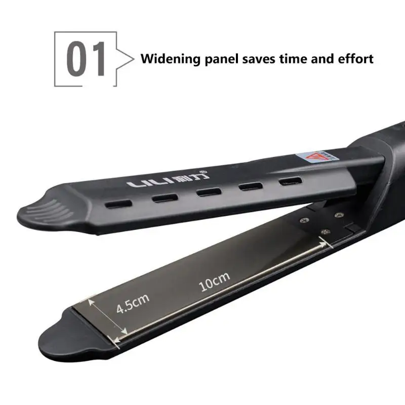 Professional Steam Hair Straightener Ceramic Vapor Flat Iron Seam Straightening Curler Steamer Styling Tool | Красота и здоровье