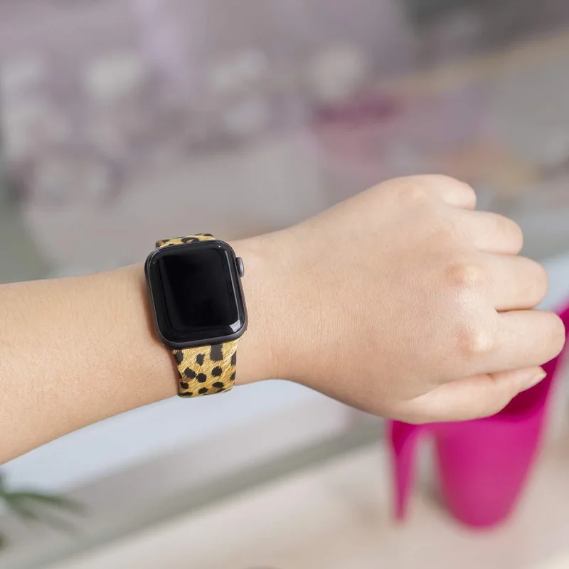 Силиконовый ремешок для часов Apple Watch 44 мм/42 мм 40 мм/38 спортивный Suave iwatch 4 3 2 1 Correa с