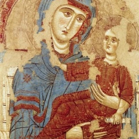 Мадонна и ребенок византийское Искусство (5th C. 14th C.) Galeria dell' Academia Флоренция