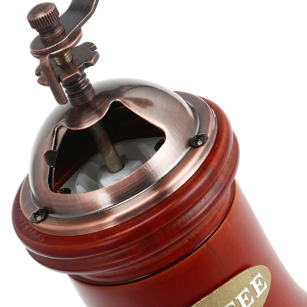 Manual Wooden Coffee Grinder Hand Grinding Machine Retro Style Bean Food Pepper Mills Vintage Maker Kitchen Tools #4 | Дом и сад