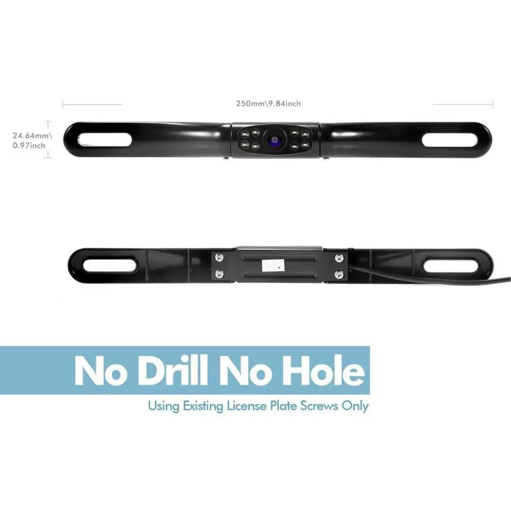 Автомобильный номерной знак заднего вида запасная общая парковочная камера DC 12V 8