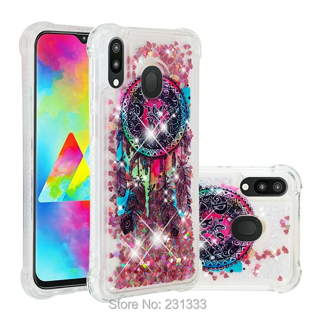 Для Samsung Galaxy M20 M10 A10 для Huawei Honor 10 Lite ударопрочный жидкий зыбучий песок мягкий чехол