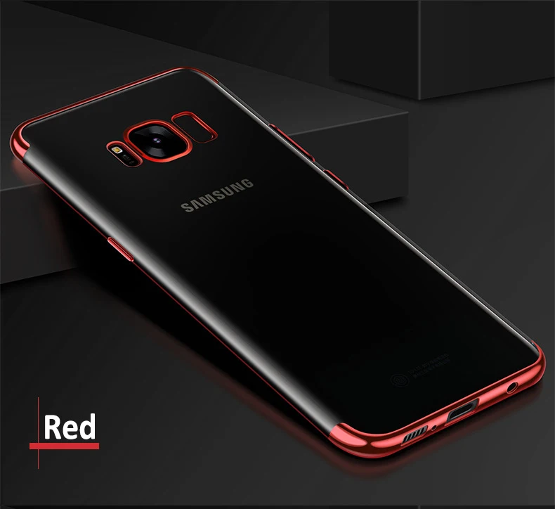 Мягкие чехлы из ТПУ с покрытием для Samsung Galaxy S8 S9 Plus S6 S7 Edge A7 2018 A5 A3 2016 Note 8 J3 J5 J7 2017