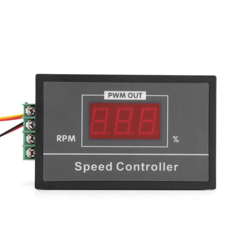 30A Digital LED Display 0~100% adjustable DC 6V 12V 24V 36V 48V Motor Speed Controller PWM Start Stop Switch Control Tool | Обустройство