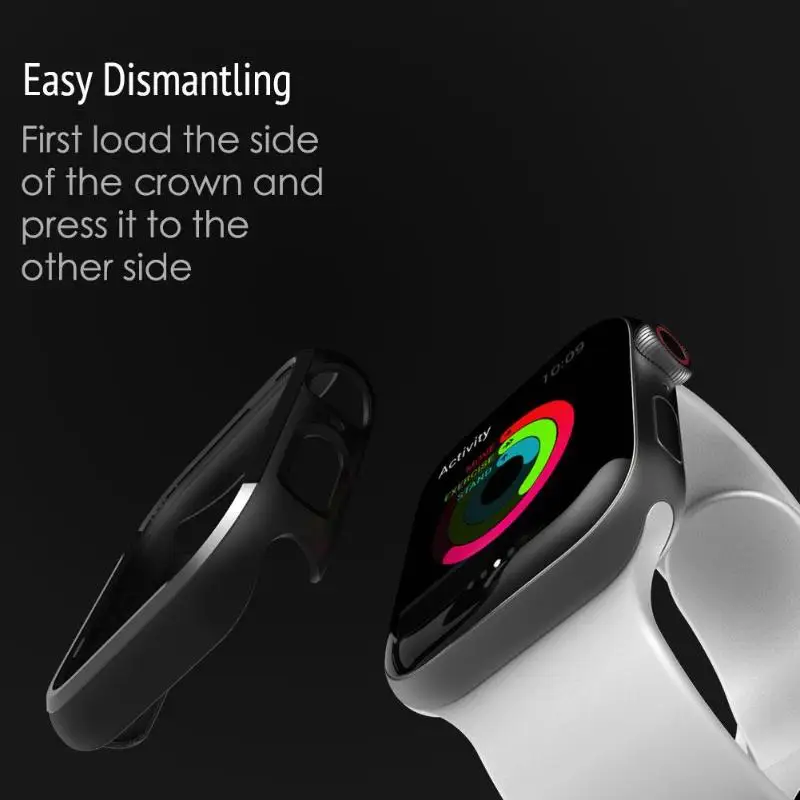 Защитный чехол рамка для Apple Watch band 44 мм 40 iwatch 4 с покрытием Ультратонкий Жесткий