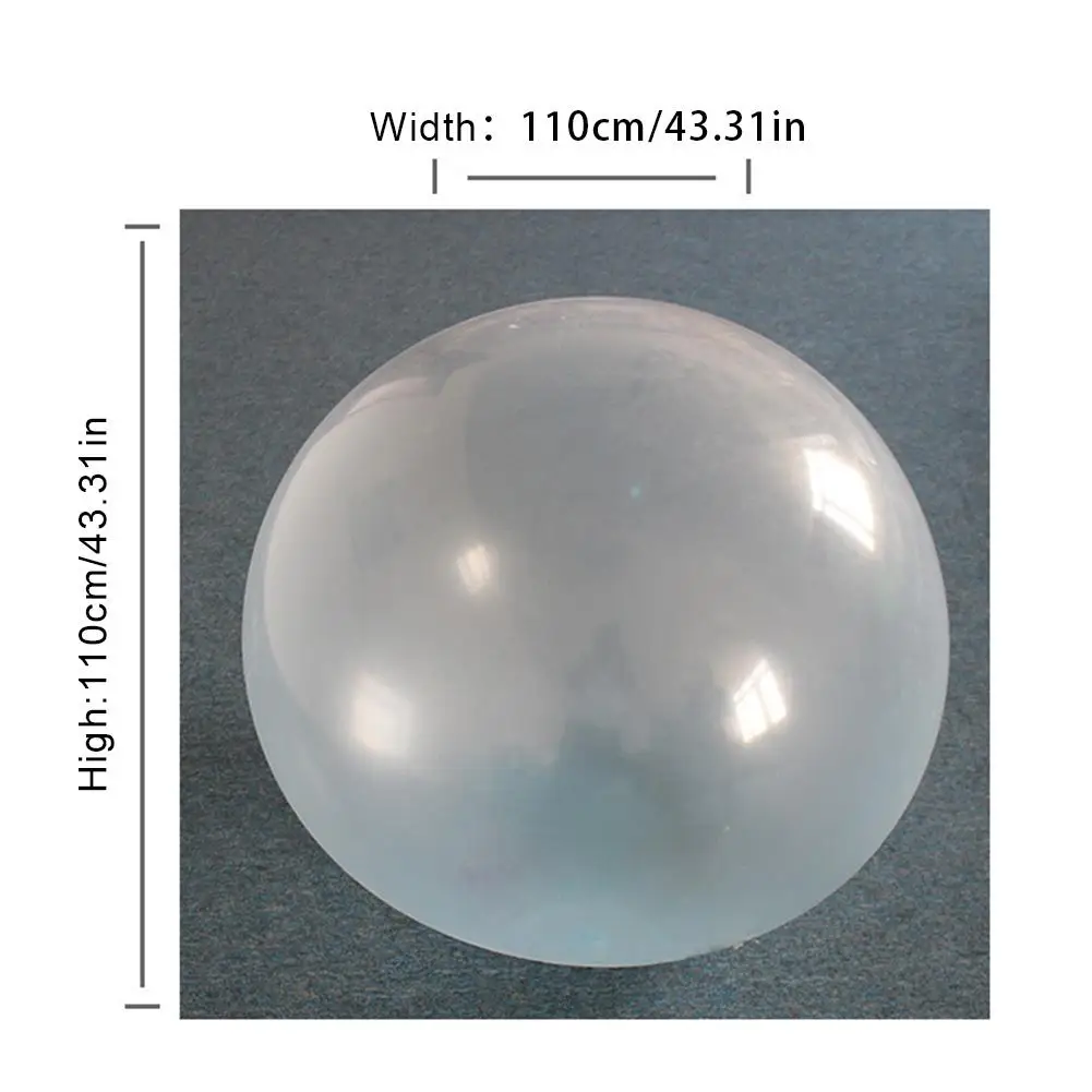 

2019 New Oversized Inflatable Ball Toy TPR Transparent Beach Bubble Ball Filled With Water Balloon Water Sports Accessories