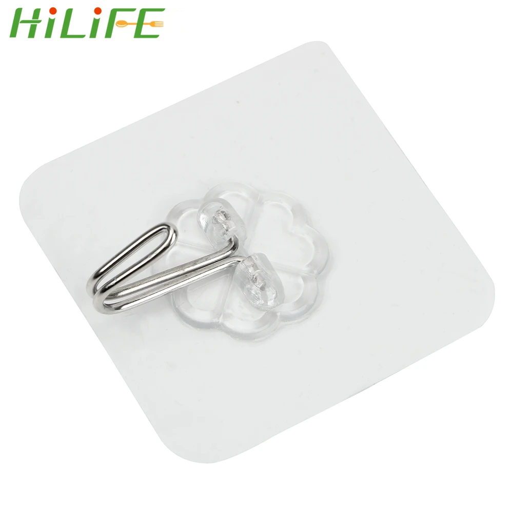 

HILIFE 6*6 см Прозрачные вешалки для хранения на присоске, крепкая клейкая вешалка для кухонной ванной комнаты, держатель для ключей