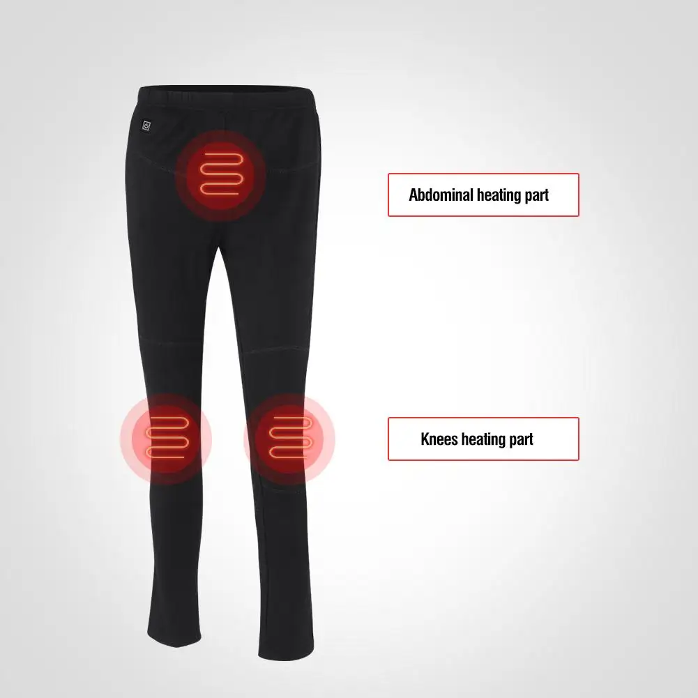 Походные штаны для мужчин и женщин зарядка через USB теплые брюки живота колен
