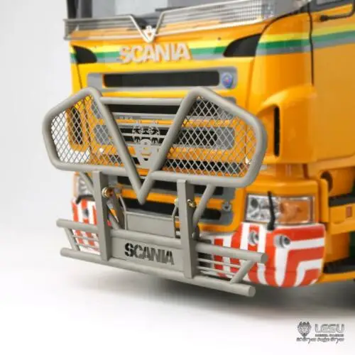 LESU металлический передний бампер G-6104-G для DIY 1/14 Tamiya Scania R620 R470 RC грузовик