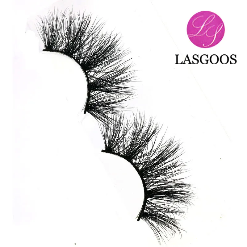 LASGOOS 2019 норковые волосы 22 мм Длинные Накладные ресницы большие драматические