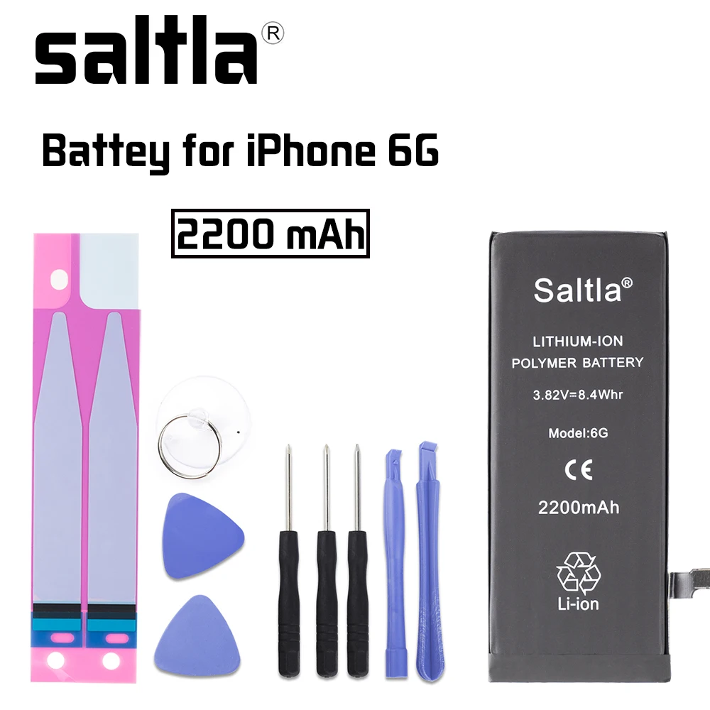 Saltla литиевых батарея для iPhone 6 г Plus S 6SP 2200 мАч 3400 высокое ёмкость мобильных