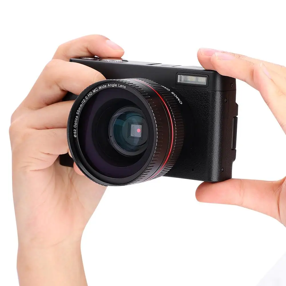 DC101 DV видеокамера HD 1080P 24MP 16X зум Цифровая мини DSLR Камера сумка для