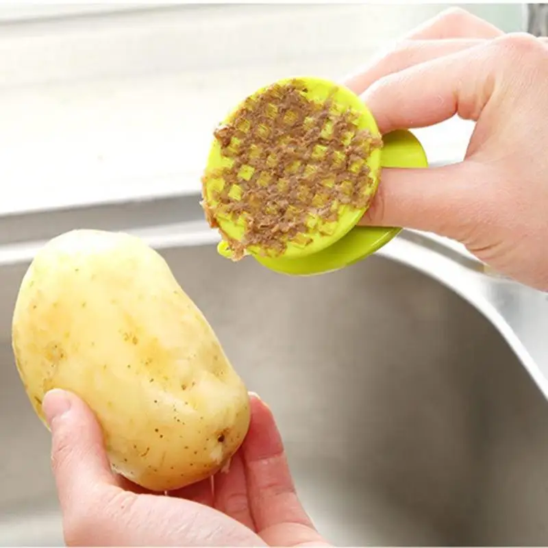 Fruits Vegetable Peeler Cleaner Brush Plastic Scraper Kitchen Tools | Дом и сад