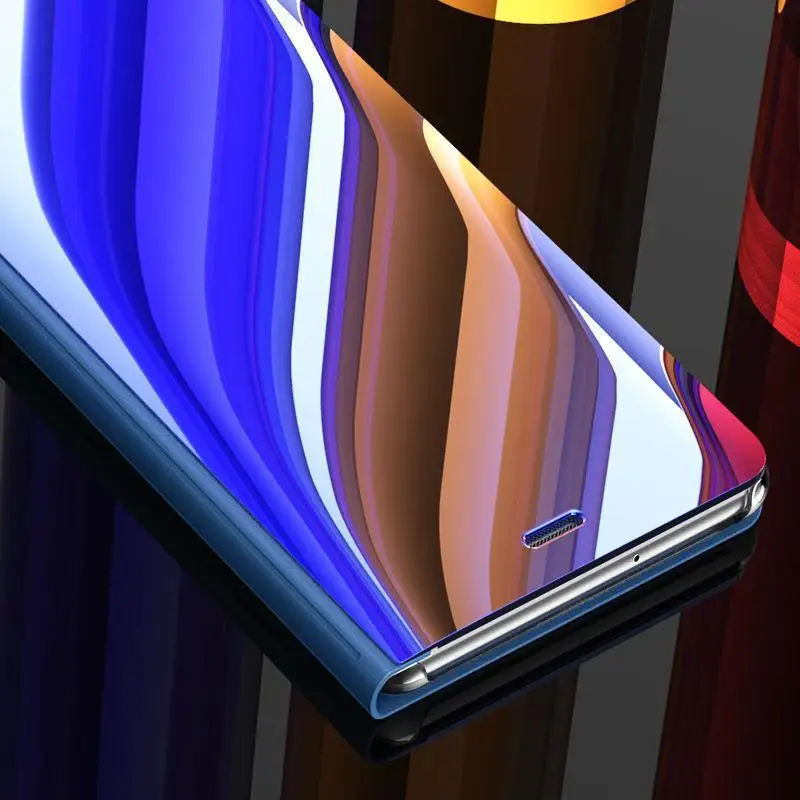 Роскошный зеркальный прозрачный чехол книжка для Huawei Honor 8x кожаный 8 X Max защитный