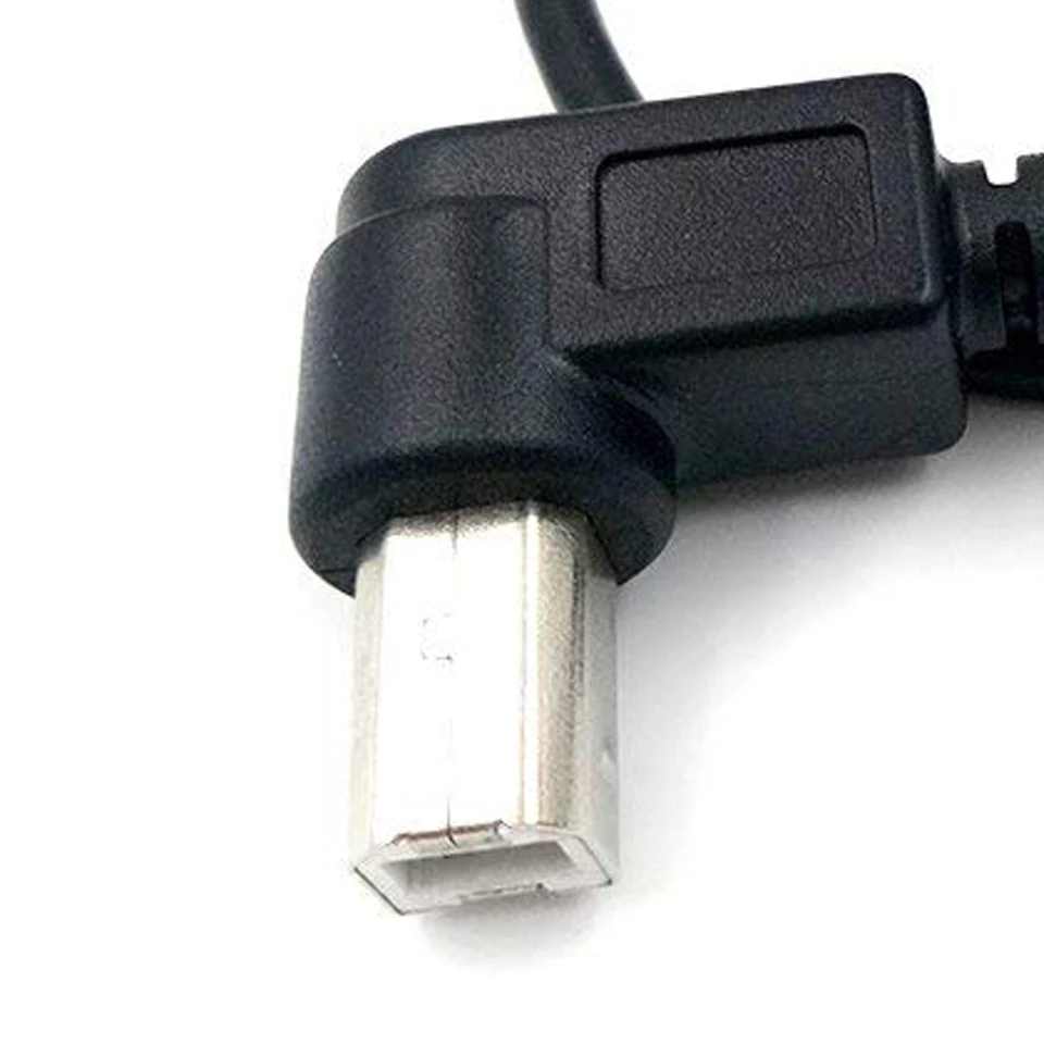 OPQ (2 Pack) 50 см 90 градусов правый угол типа B Печать USB папа на 5 Pin Материнская плата