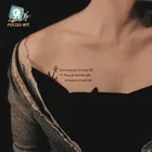 HC-210горячая распродажа, красивые временные тату-наклейки для тела, водонепроницаемые сексуальные татуировки с буквами на груди, на запястье для женщин