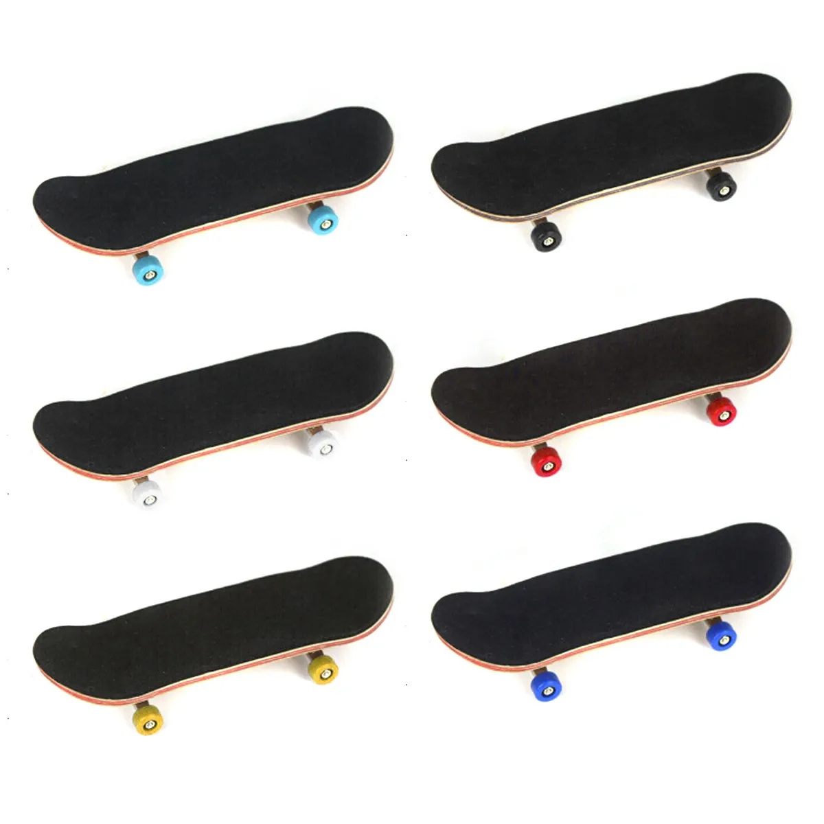 

Wooden Fingerboard Professional Finger SkateBoard Wood Basic Fingerboars With Bearings Wheel Foam Tape Set