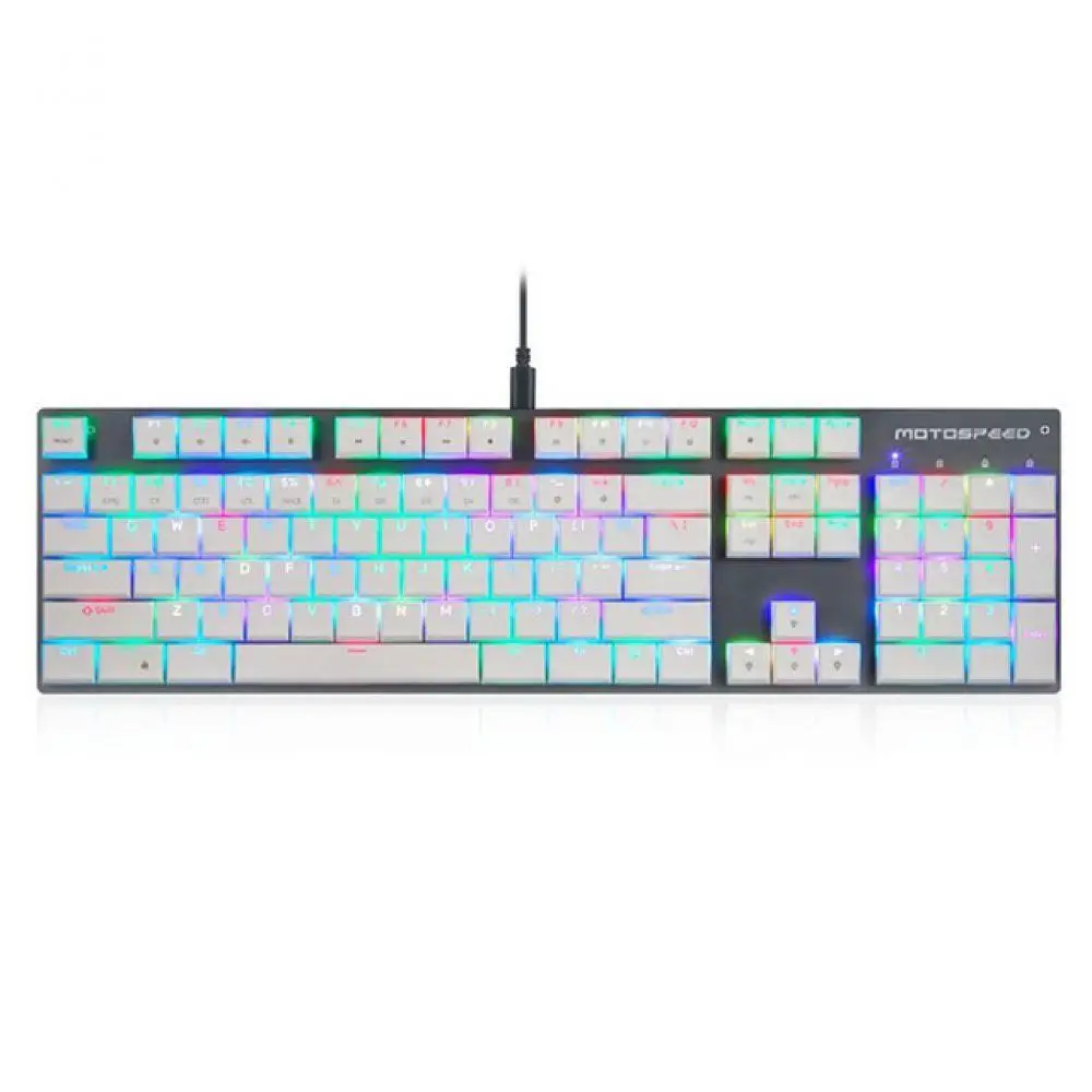 Motospeed CK94 NKRO Супер тонкая механическая клавиатура USB Проводная RGB подсветка