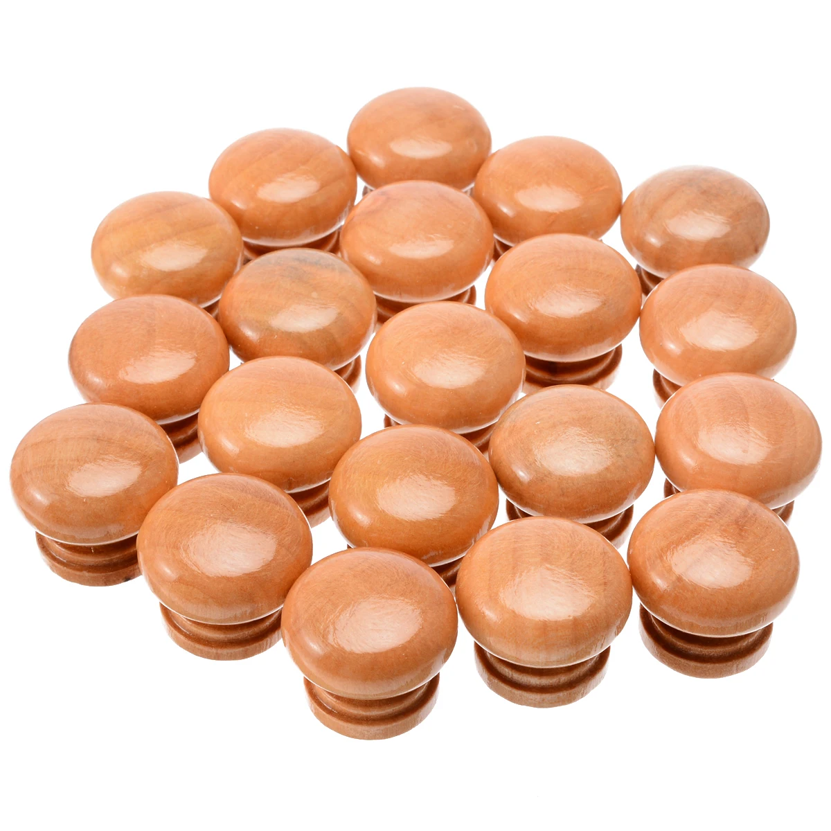 20 шт круглые натуральные деревянные ручки для шкафа дверные кухни с винтами