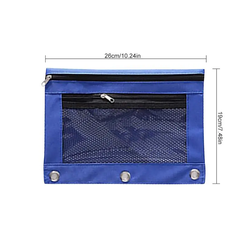 Футляр для карандашей 3 связующее кольцо двойная молния файл канцелярская сумка