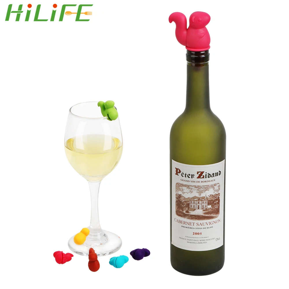 HILIFE 7 шт./компл. форма белки пробка для винной бутылки пробковая заглушка стакан