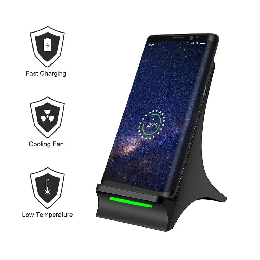 Беспроводное умное зарядное устройство Qi сертифицированная быстрая