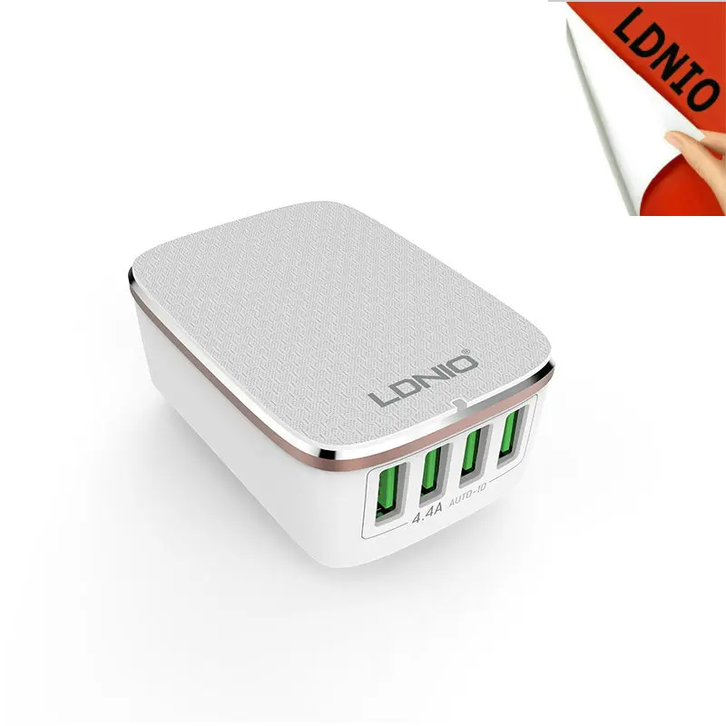 LDNIO Оригинальное 4 USB мульти порта 4.4A быстрое зарядное устройство EU/US/UK/AU Вилки