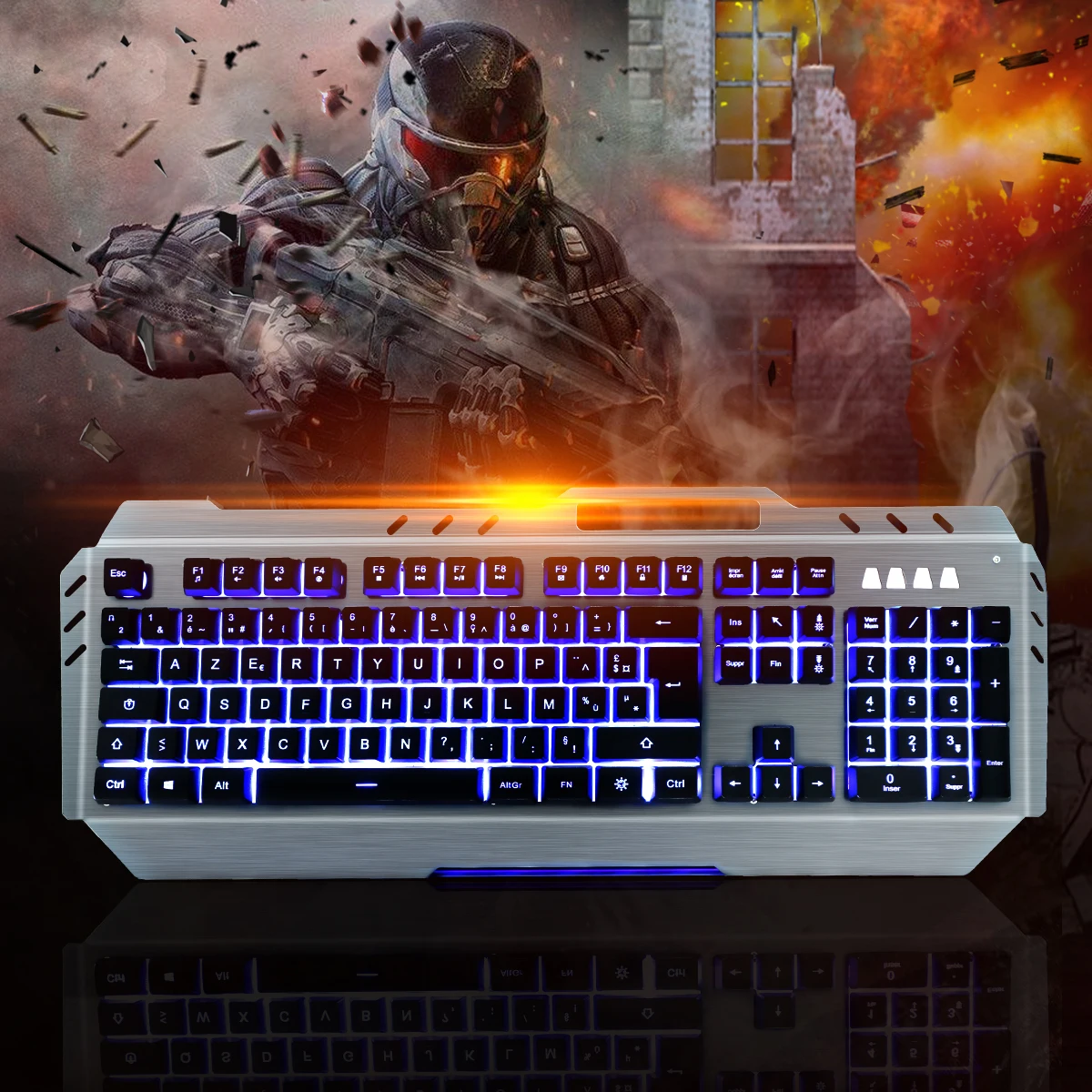 USB игровая клавиатура SY021 RGB Проводная Механическая светящаяся с подсветкой
