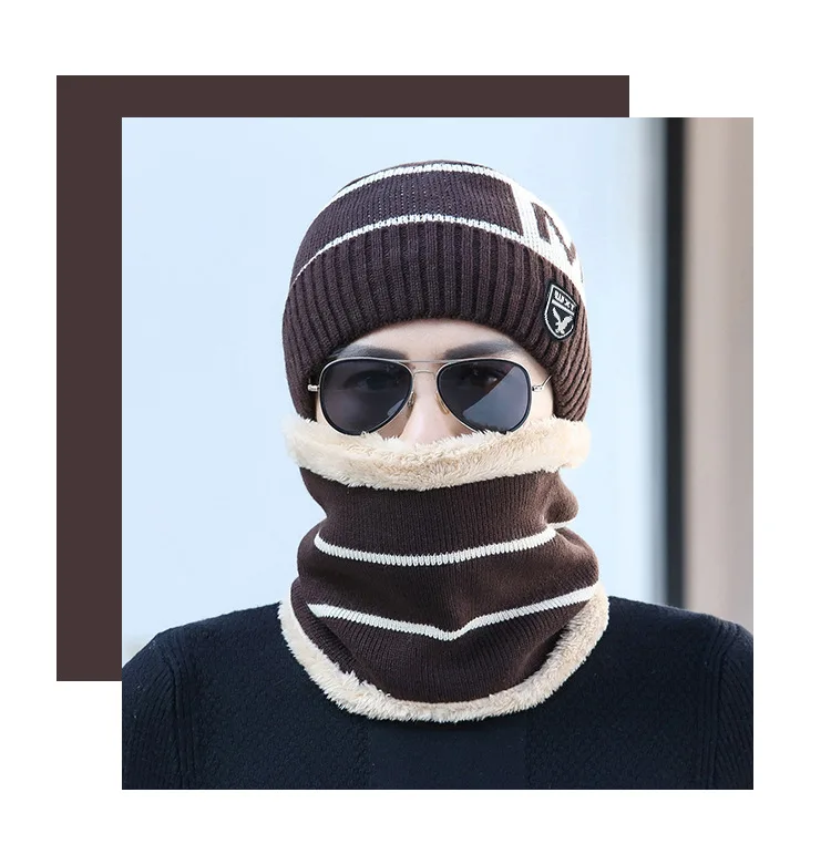Зимняя шапка s для Для мужчин грязный Beanie Балаклава вязаные шерстяные толстые