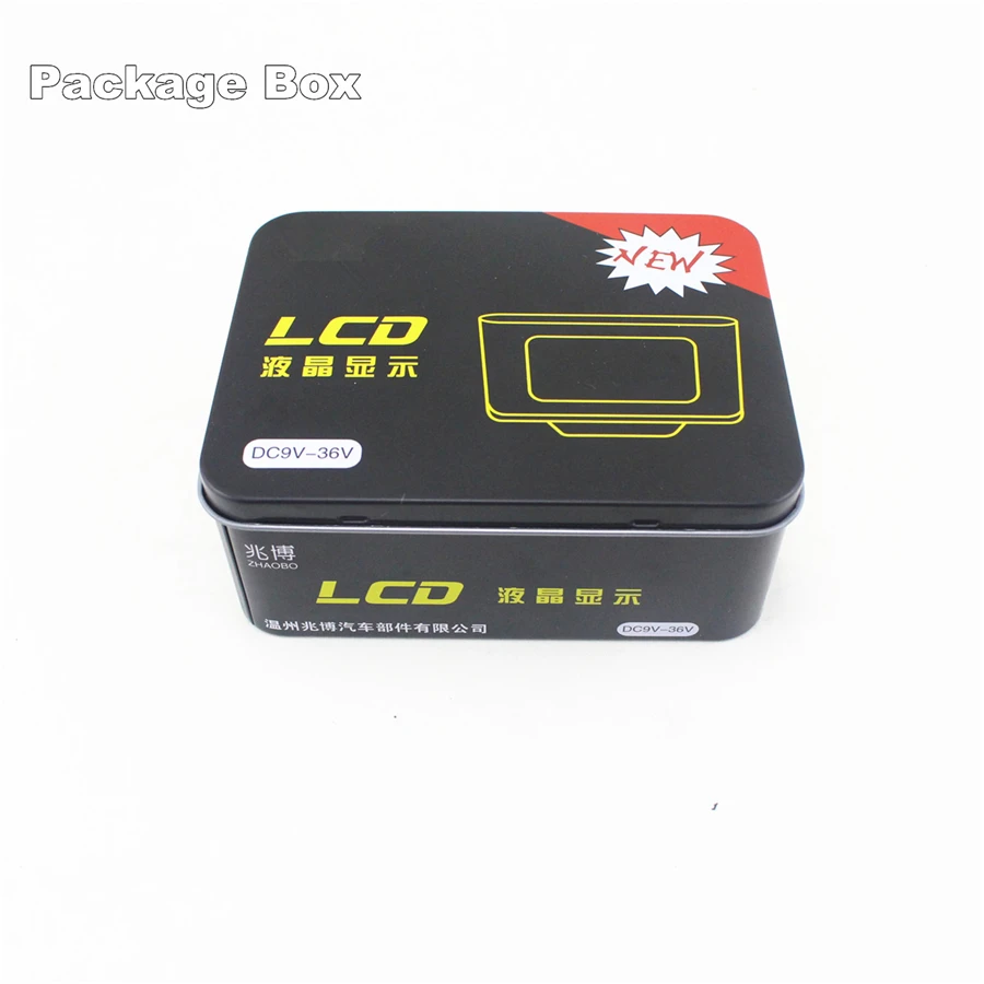 

Car Truck Water Temperature +Voltmeter Meter Oil Pressure Gauge LCD Digital Display with Water temp sensor