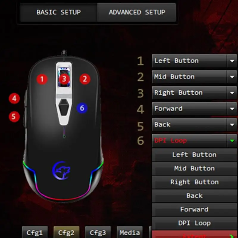YWYT G827 игровая мышь 4800 dpi USB Проводная RGB подсветка 6 программируемых макро кнопок