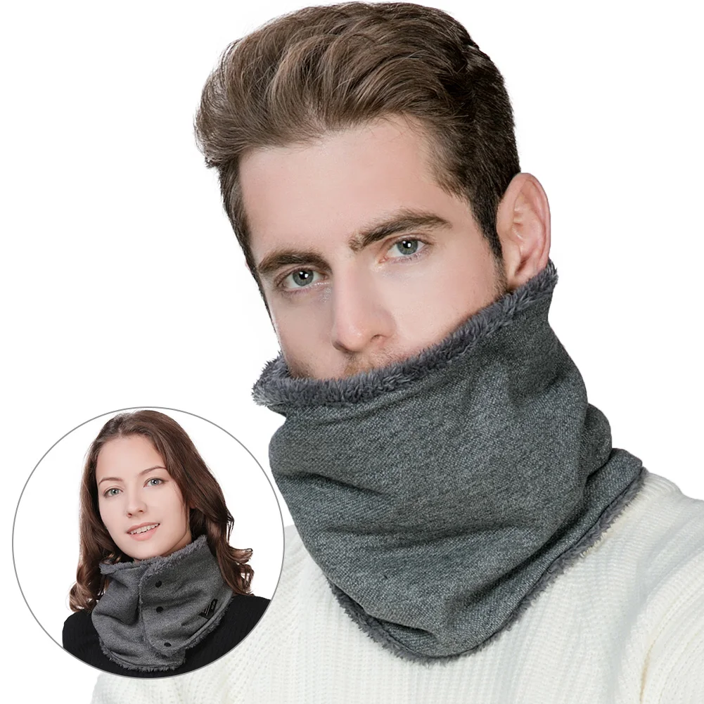 FANCET Winter Cotton Soft Ring Scarf Solid For Women Viscose 3 Styles Neck Protection Face Mask Warm Fleece Thick Fashion 99718 |