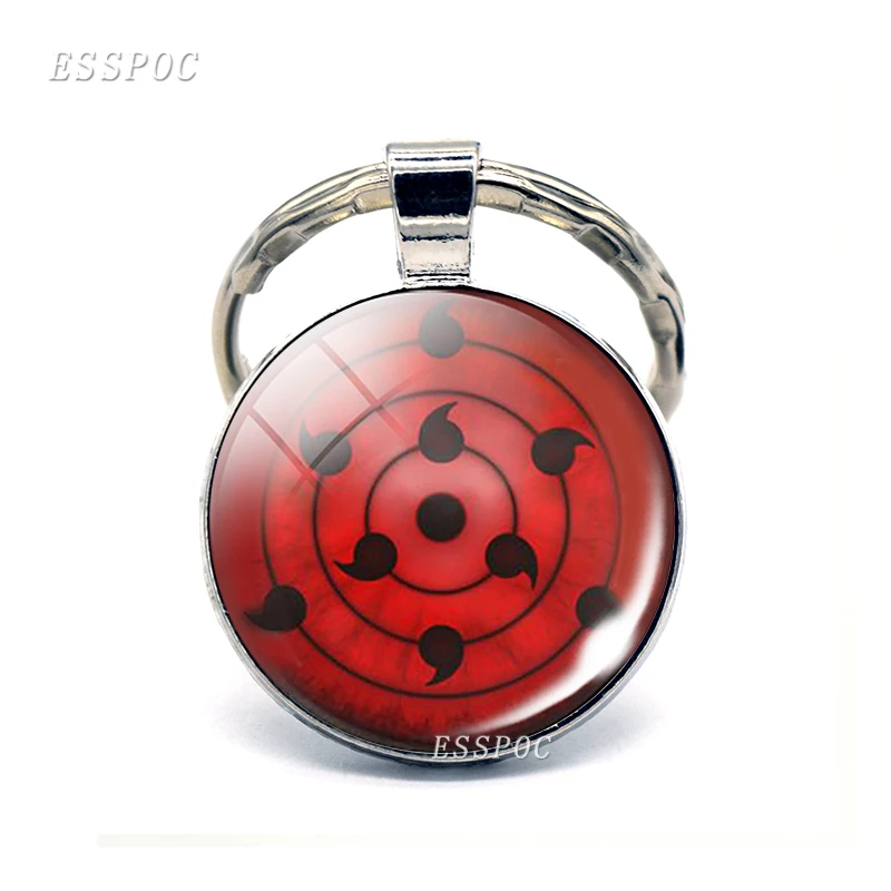 

Rinnegan Eyes Naruto Key Ring Sharingan Eye Key Chain Uchiha Uzumaki Clan Logo Anime Pendant Cosplay Lover Gift