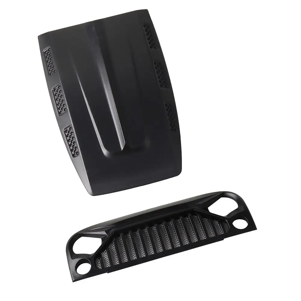 Передняя решетка воздухозаборника + крышка капота двигателя для 1/10 RC Rock Crawler Axial