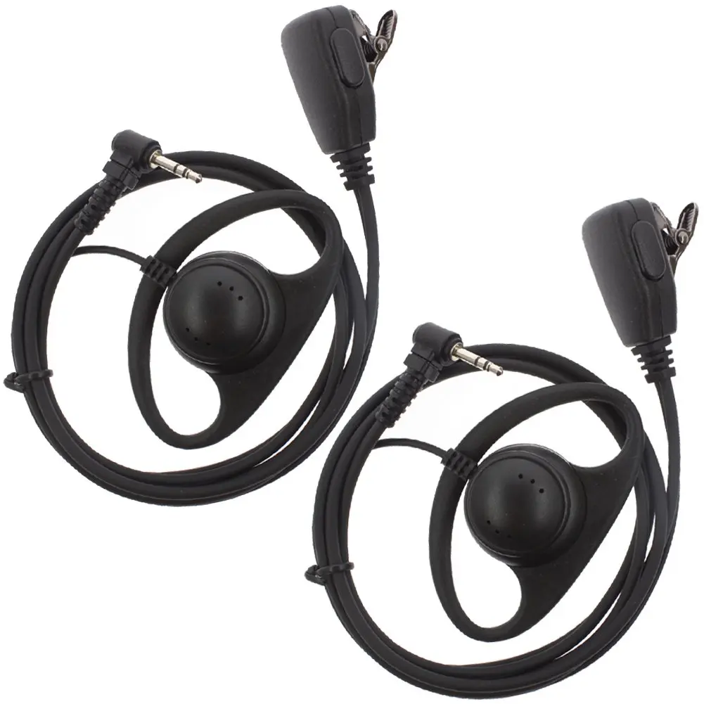 New 2Pcs D Форма гарнитура функция PTT для Motorola Talkabout Кобра двухстороннее Md200Tpr Mh230R Mg160A