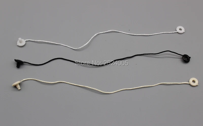 Free shipping length 18cm clothing hang tag cords/string buckle/tag line/thread/white black round buckle/sling 1000 pcs a lot | Дом и сад