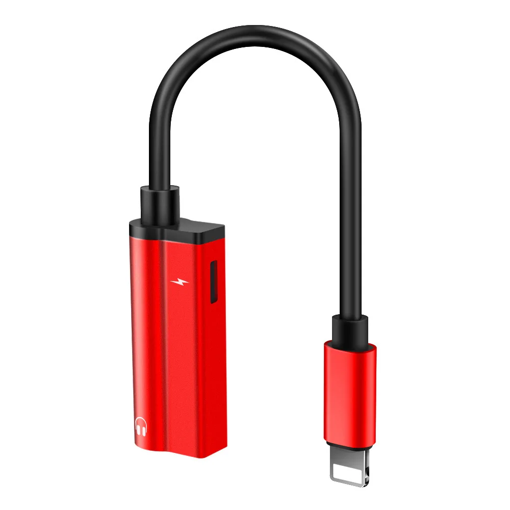 2 в 1 адаптер для iPhone 7 8 Plus XS Splitter наушники аудио разъем type-C конвертер samsung Galaxy