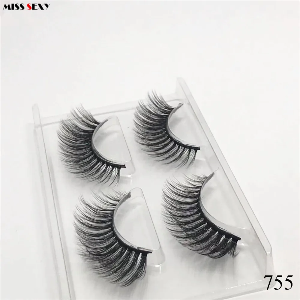 10 пар Misssexy lash 3d норковые ресницы натуральные накладные длинные для макияжа